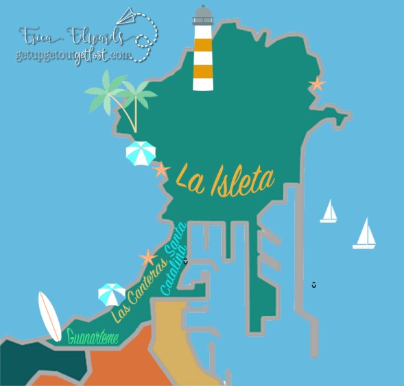 Santa Catalina - La Isleta - Las Canteras - Guanarteme - Mesa y Lopez