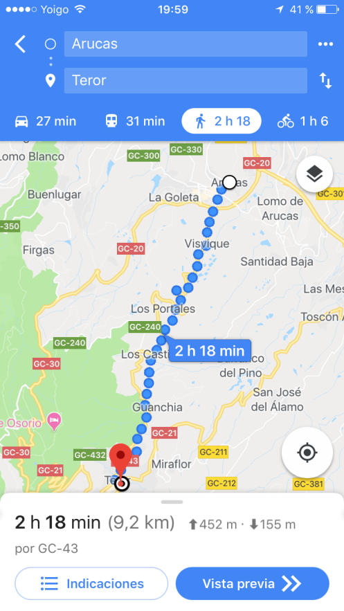 El Pino Pilgrimage Arucas to Teror