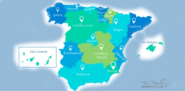 Language Assistants Map of Spain´s Regions